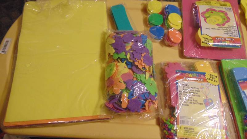 lot 517 image: lot of NEW Foam craft items
