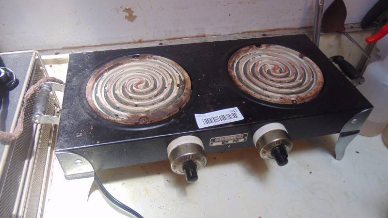 lot 541 image: Universal commercial 2 burner hot plate