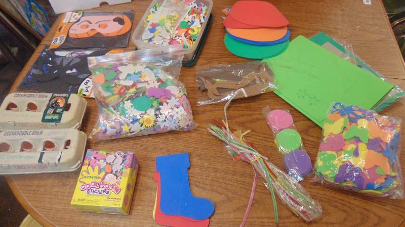 lot 543 image: huge lot of foam craft items - NEW - visor and mask projects