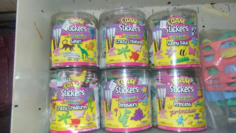lot 558 image: huge lot of foam craft items