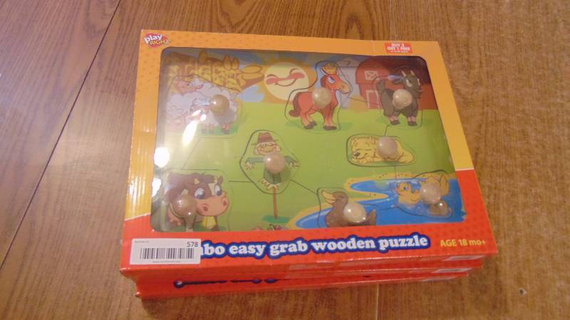 lot 578 image: 3 NEW wood puzzles