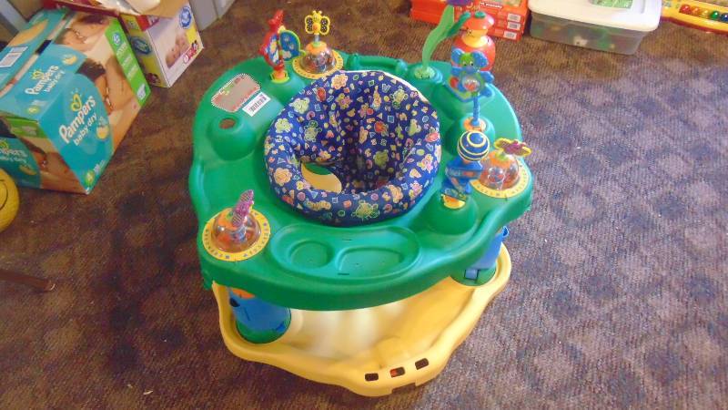 lot 580 image: baby walkerplay time bouncer