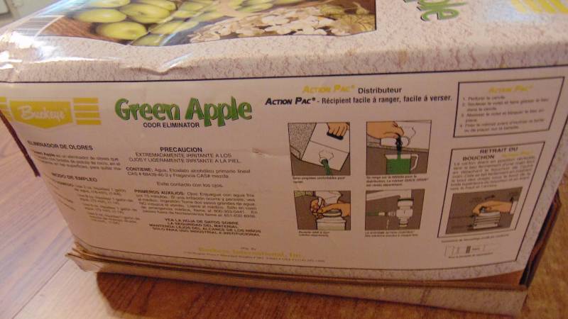 lot 633 image: Buckeye commercial odor eliminator  - full box - green apple