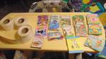 Kid books and rolls of labels