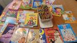 huge lot of color books and crayons