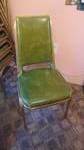 14 green padded stack chairs