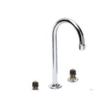 American Standard 7831.000.002 Heritage Widespread Faucet with 5 Rigid Gooseneck Spout, Polished Chrome (Handles Not Included)