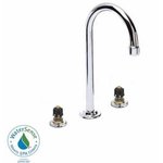 American Standard 7830.000.002 Heritage Commercial Widespread Faucet, Polished Chrome (Handles Not Included)