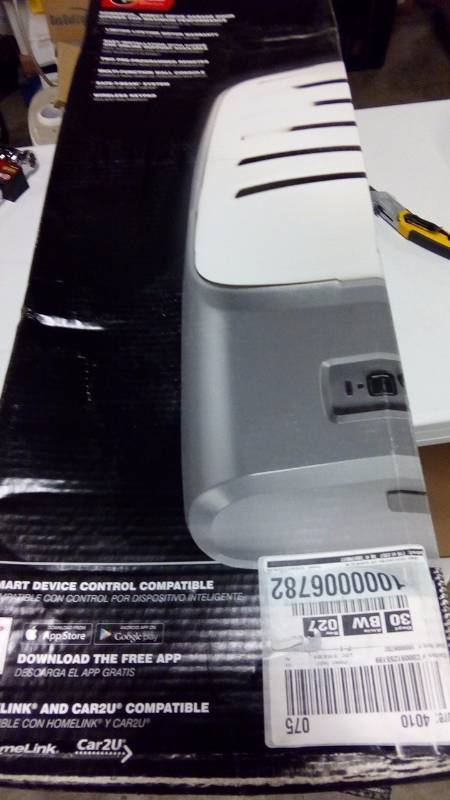 lot 1597 image: Garage Door Openers Genie Garage Doors Excelerator II 1500 1 HP Direct Screw Drive DC Garage Door Opener 4062-TKNMV