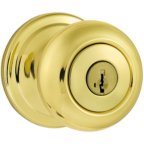 lot 1467 image: Kwikset Juno Entry Knob featuring SmartKey� in Polished Brass