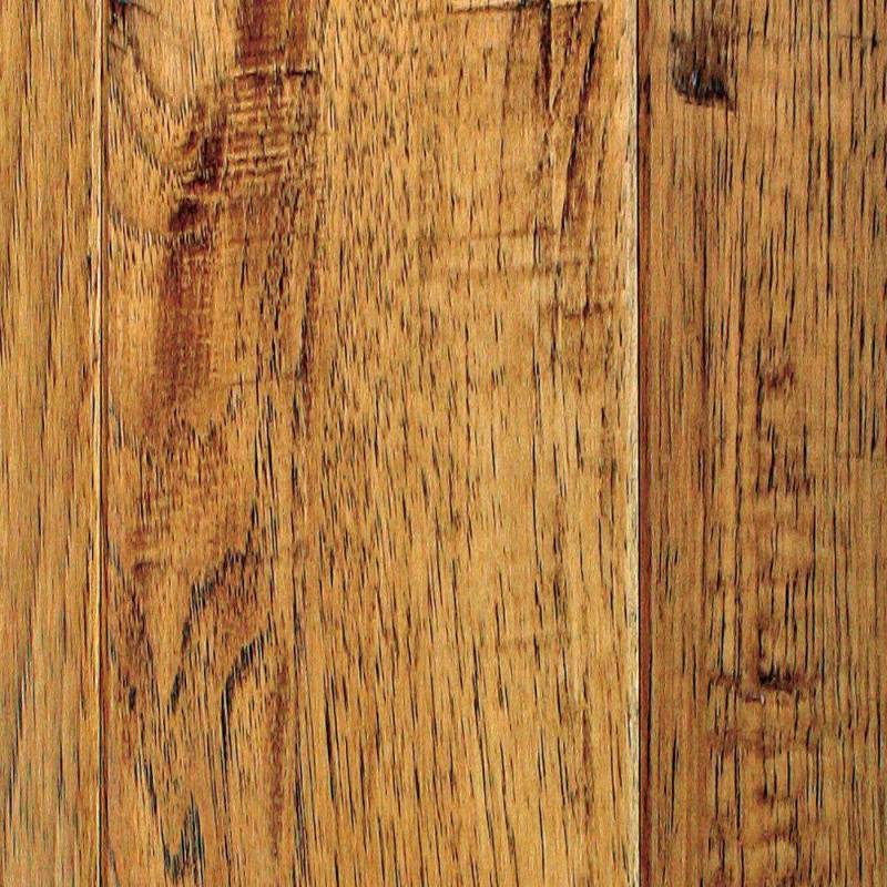 lot 1675 image: Hickory Vintage Barrel 34 in. Thick x 4 in. Wide x Random Length Solid Hardwood Flooring (16 sq. ft.  case)