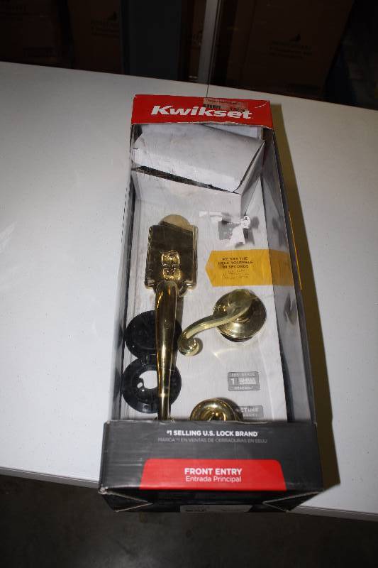 lot 1509 image: KWIKSET FRONT ENTRY DOOR LOCKSET