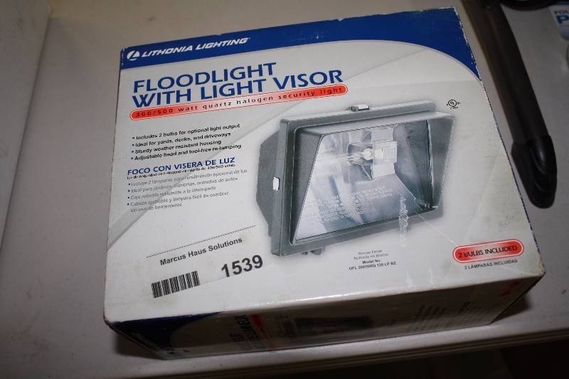 lot 1539 image: Lithonia Flood Lights