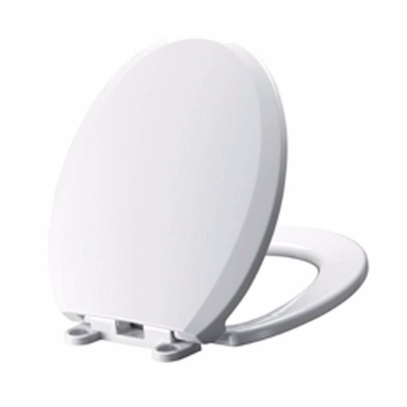 lot 1625 image: American Standard Cadet Slow Close EverClean Round Toilet Seat in White