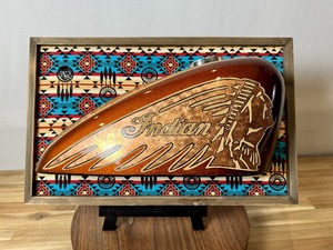 lot 19915 image: Indian Gas Tank Custom Wall Art by Itchy