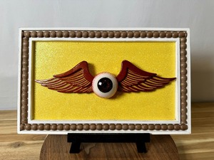 lot 19917 image: Von Dutch Flying Eyeball Custom Wall Hanging Art