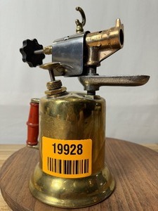 lot 19928 image: Antique The Turner Brass Works lanternsoldering iron