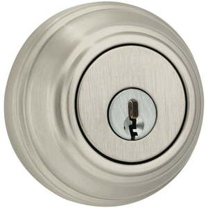 lot 519 image: Weiser Satin Nickel Metal Single Cylinder Smart Key Deadbolt