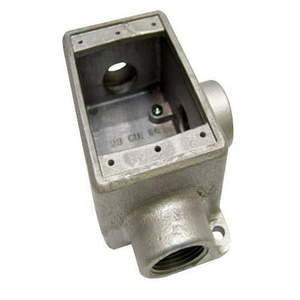 lot 559 image: 2pk Eaton Crouse-Hinds FDCT3 Single Gang Cast Device Box 1 Malleable Iron