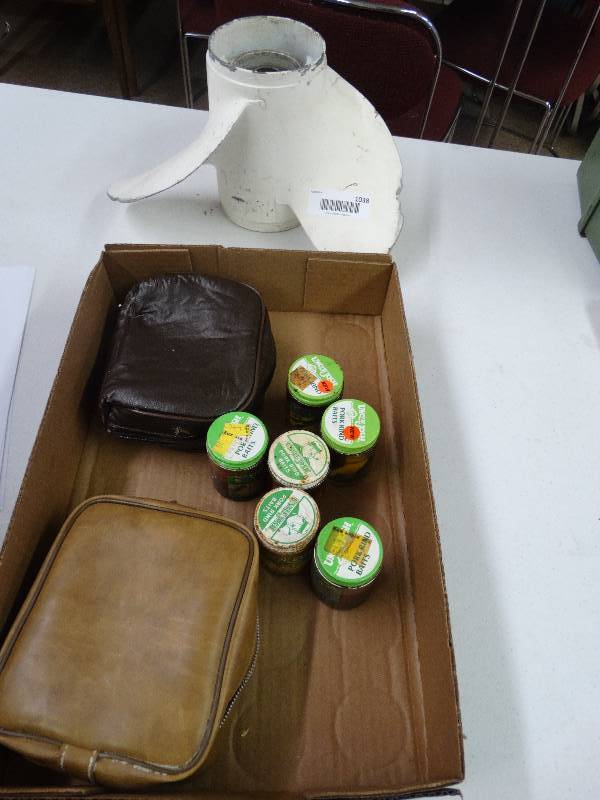lot 1038 image: Boat prop & misc soft baits.