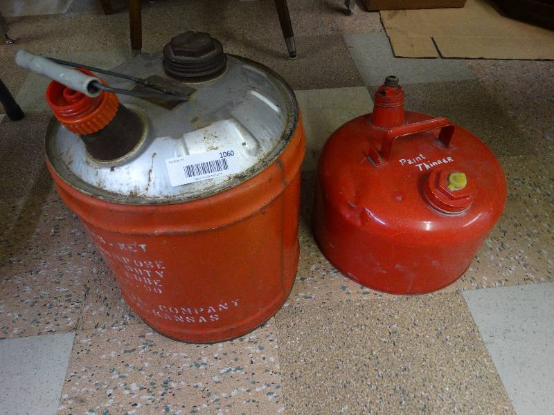 lot 1060 image: 2 all purpose solvent cans