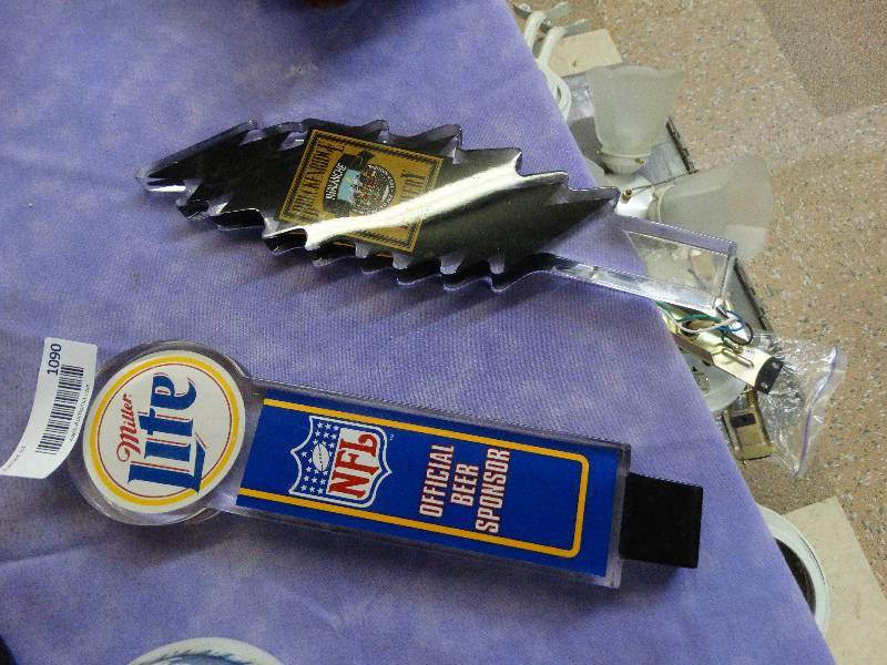 lot 1090 image: 2 beer tap handles.