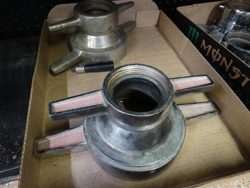 lot 1115 image: Vintage fire hose fittings.