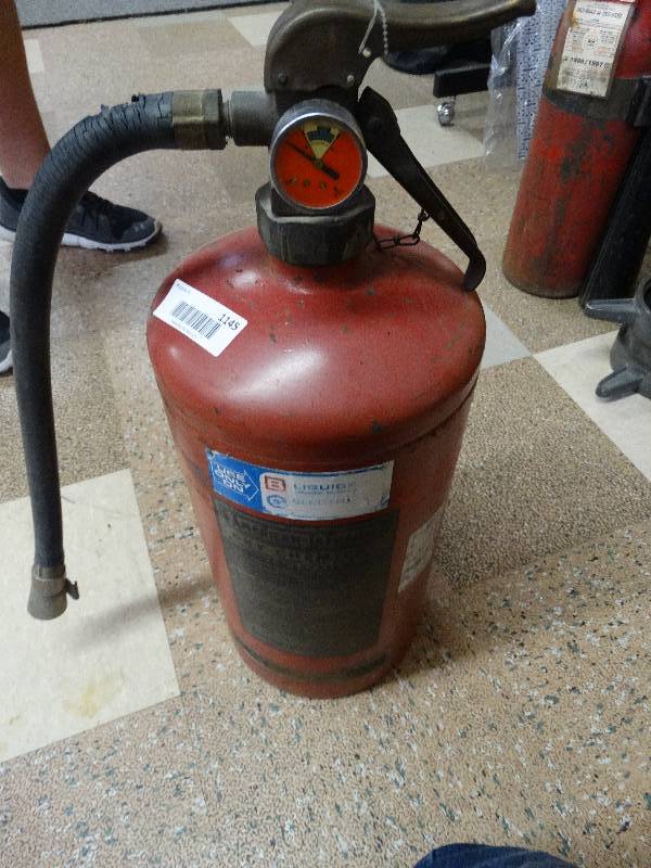lot 1145 image: vintage fire extinguisher.