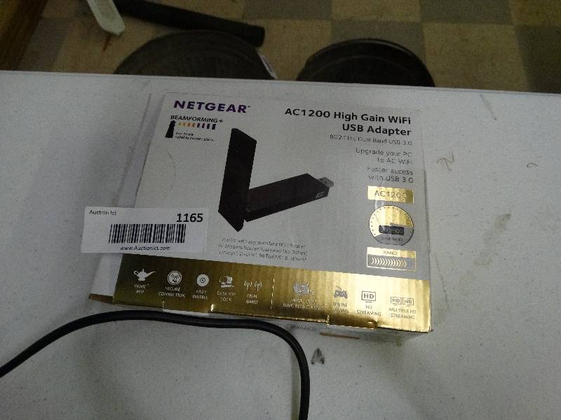 lot 1165 image: Netgear USB wifi adapter