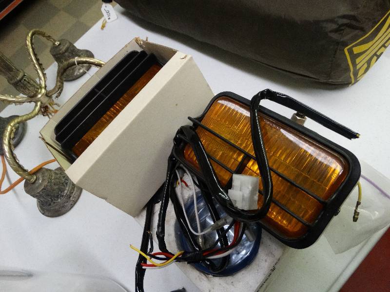 lot 1167 image: Vintage pair of fog lights.