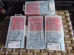(4) ct. lot Dottie K6HX Anchor Kit #10 each kit contains: (100) #22 red collar Anchors, (100) 10 x 1 Hex Phillips slotted screws, (1) 1/4' Carbide Masonry drill bit