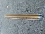 (4) ct. lot wooden handles for brooms, mops, etc. Magnolia Brush P/N: 455-M-60, $40.00 value, 5' long