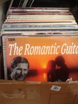 Box of various old vinyl albums