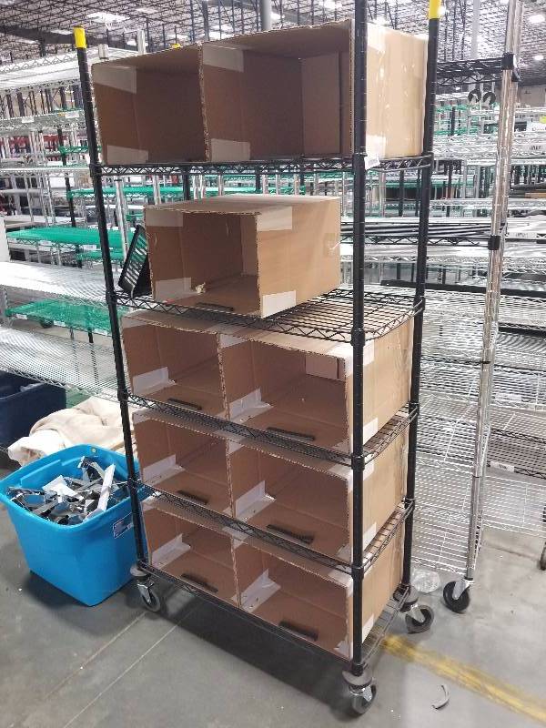 lot 1502 image: Wire Shelves  Bakers Racks see description for sizes