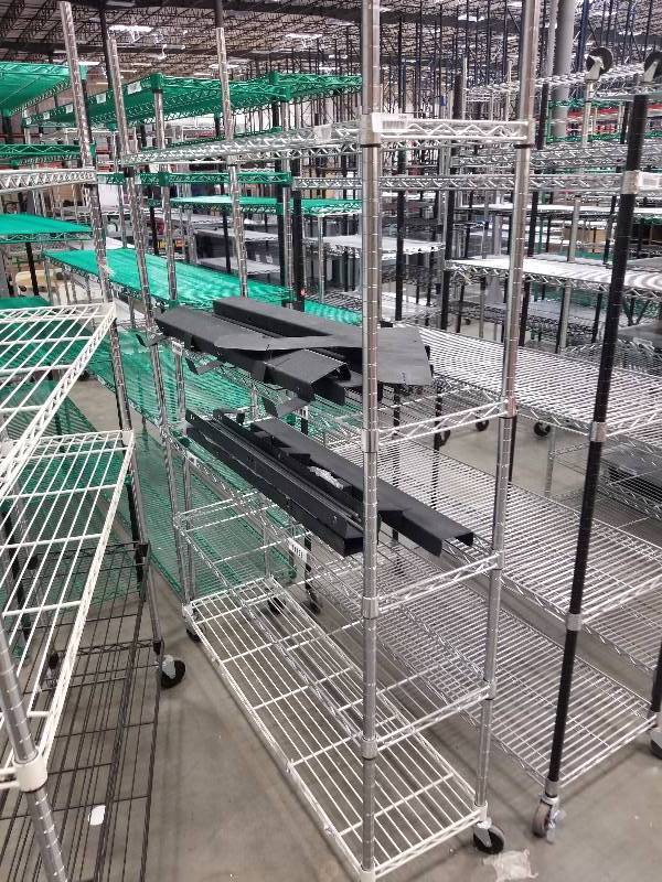 lot 1506 image: Wire Shelves  Bakers Racks see description for sizes