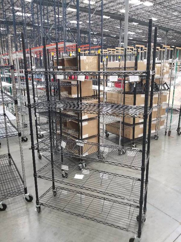lot 1532 image: Wire Shelves  Bakers Racks see description for sizes
