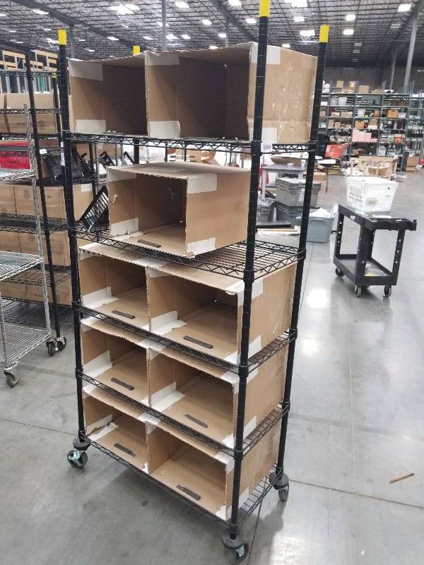 lot 1534 image: Wire Shelves  Bakers Racks see description for sizes