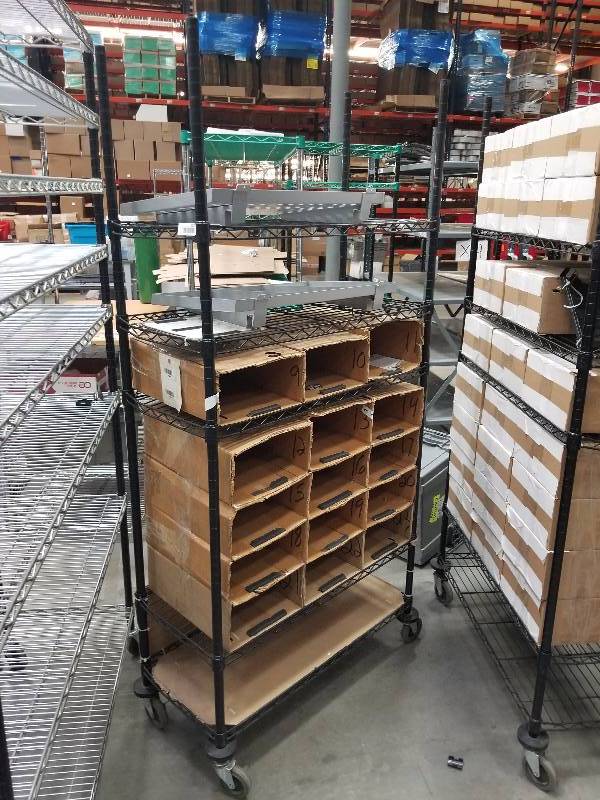 lot 1557 image: Wire Shelves  Bakers Racks see description for sizes