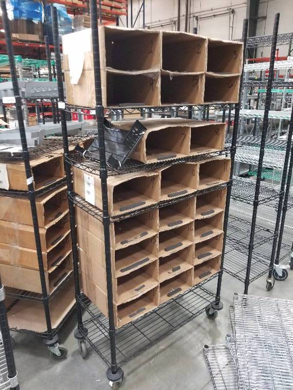 lot 1558 image: Wire Shelves  Bakers Racks see description for sizes