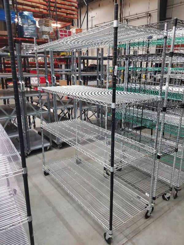 lot 1562 image: Wire Shelves  Bakers Racks see description for sizes