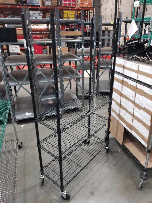 lot 1570 image: Wire Shelves  Bakers Racks see description for sizes