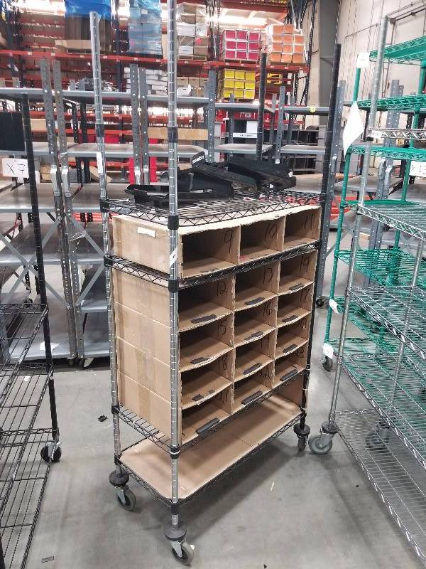 lot 1571 image: Wire Shelves  Bakers Racks see description for sizes