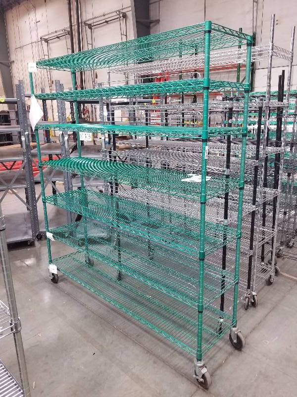 lot 1573 image: Wire Shelves  Bakers Racks see description for sizes