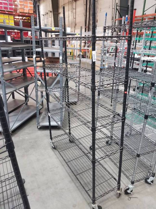 lot 1577 image: Wire Shelves  Bakers Racks see description for sizes