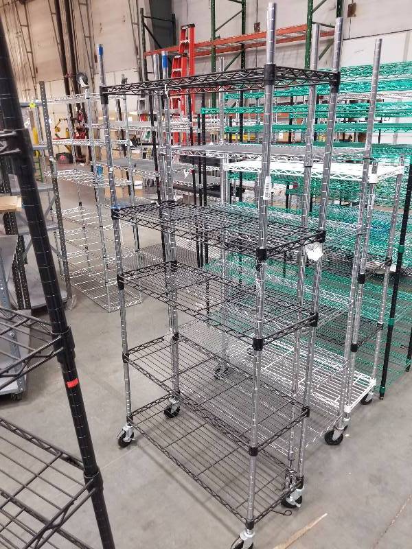 lot 1578 image: Wire Shelves  Bakers Racks see description for sizes