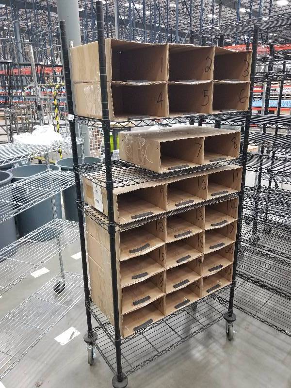 lot 1603 image: Wire Shelves  Bakers Racks see description for sizes