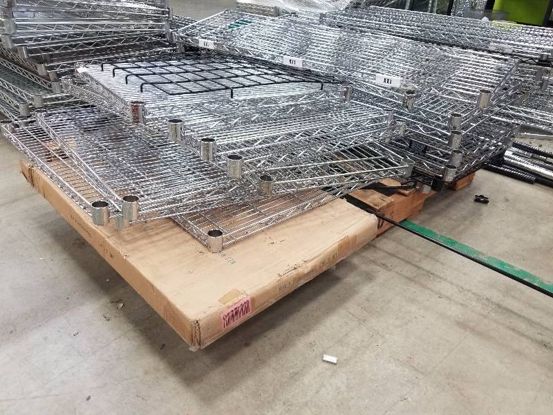 lot 1623 image: Huge Lot of rack shelves