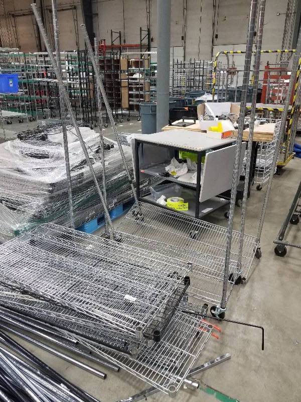 lot 1624 image: Huge Lot of rack shelves