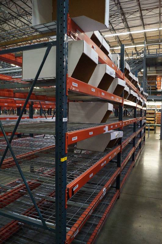lot 1016 image: Speed Rack Pallet Racks 10 Tall 8 Wide 44 Deep - 4 openings