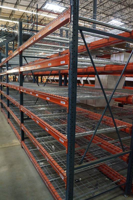 lot 1017 image: Speed Rack Pallet Racks 10 Tall 8 Wide 44 Deep - 4 openings